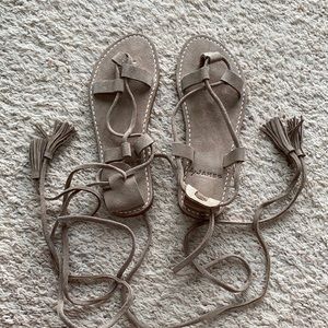 Gladiator Suede Sandals Size 5
